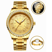 Load image into Gallery viewer, Fashion Luxurious Men Watch Classic Watch 12 Zodiac Waterproof Diamond Stainless Steel Strap Men&#39;s Clock Wrist Watches reloj