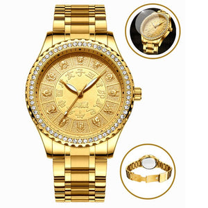 Fashion Luxurious Men Watch Classic Watch 12 Zodiac Waterproof Diamond Stainless Steel Strap Men's Clock Wrist Watches reloj