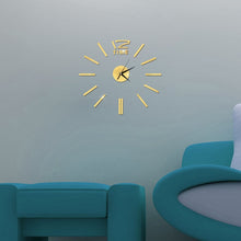 Load image into Gallery viewer, Diy Modern Groß Wanduhr Set 3D Spiegel Oberfläche Aufkleber Heimbüro Stylish 3D wall clock