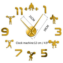 Load image into Gallery viewer, 1Piece New Clock Watch Wall Clocks Horloge 3d Diy Acrylic Mirror Stickers Home Decoration Living Room Quartz Needle