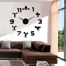 Load image into Gallery viewer, 1Piece New Clock Watch Wall Clocks Horloge 3d Diy Acrylic Mirror Stickers Home Decoration Living Room Quartz Needle