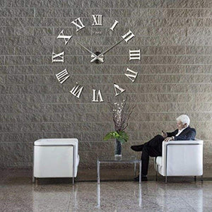 1Piece New Clock Watch Wall Clocks Horloge 3d Diy Acrylic Mirror Stickers Home Decoration Living Room Quartz Needle