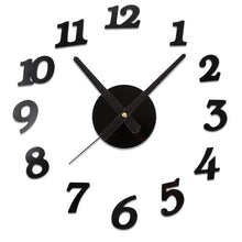 Load image into Gallery viewer, Creative 3D Sangtai6168s Mute DIY Digital Wall Clock Decorative Acrylic Sticker Watch Fashionable Red/White/Black Wall Clock